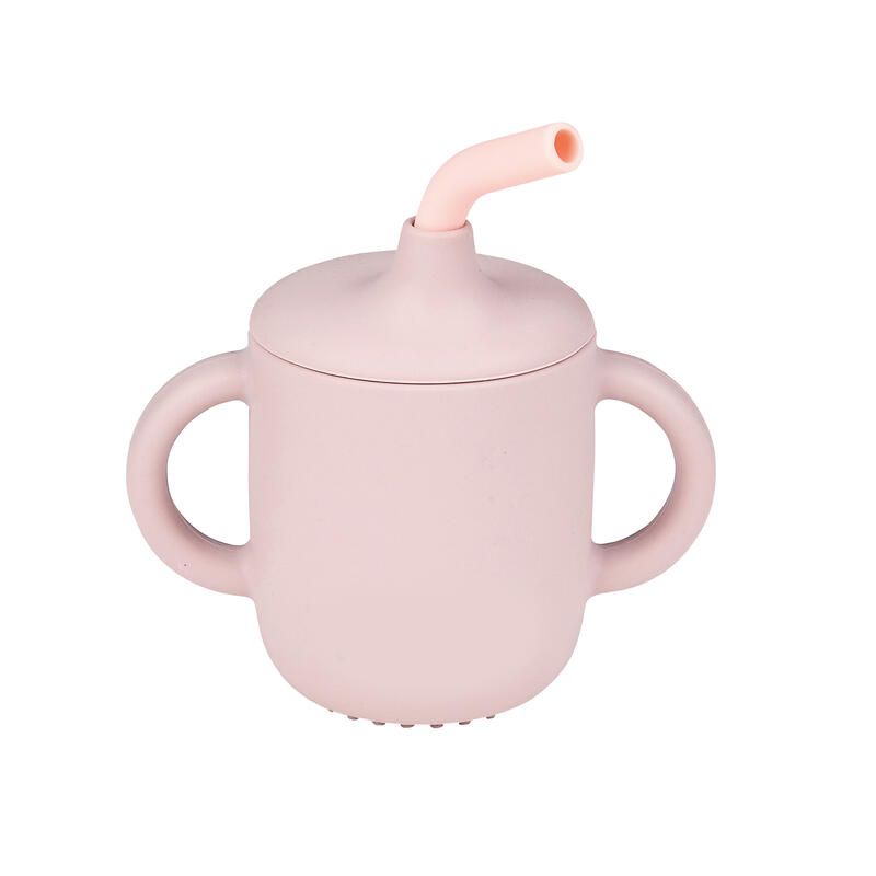 Gobelet Avec Paille Rose - nattou