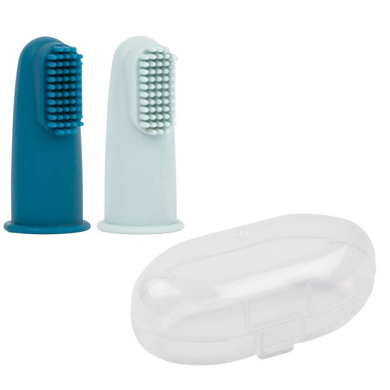 Set De 2 Brosse A Dents Bleu - nattou