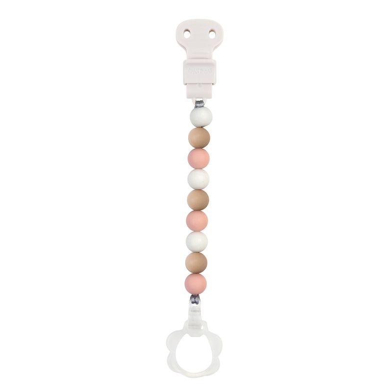 Attache Sucette Silicone Beige Rose - nattou