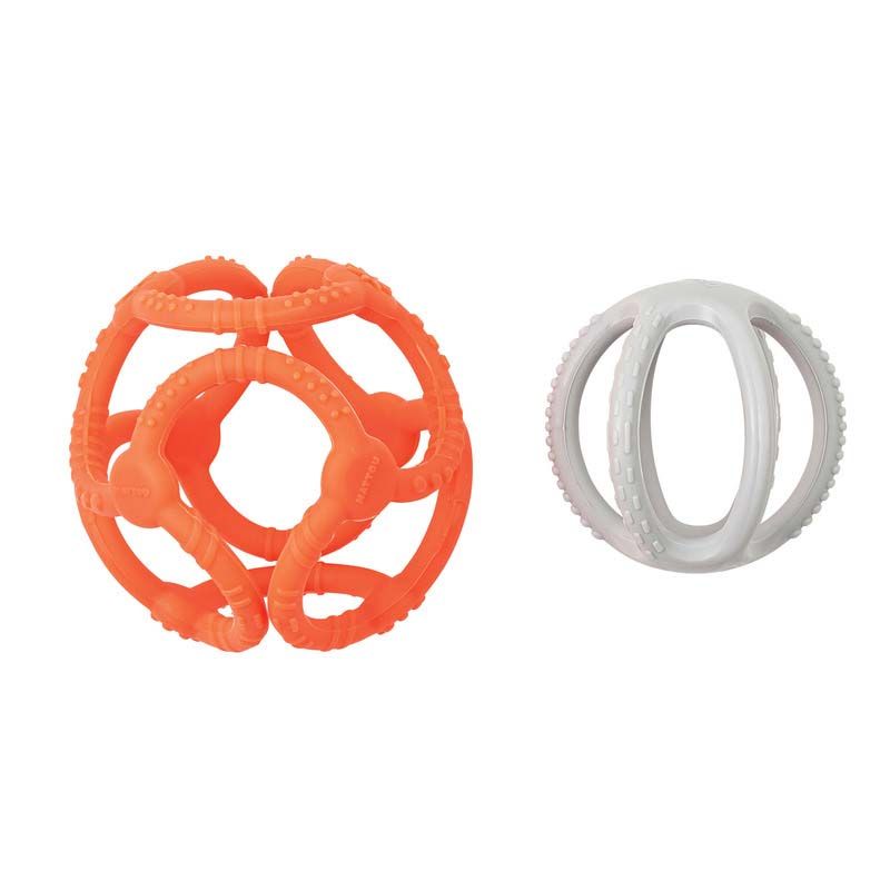 Set De 2 Balles En Silicone Orange - nattou