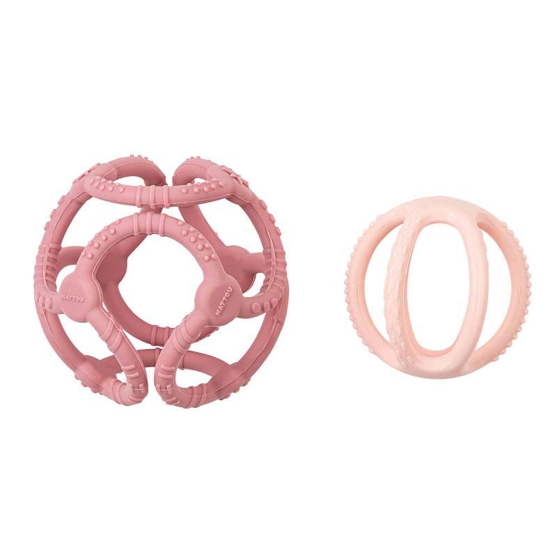 Set De 2 Balles En Silicone Rose - nattou