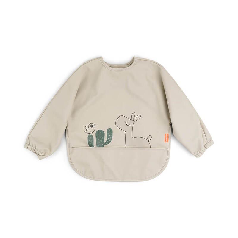 Bavoir Manches Avec Poche Lalee Sable - done by deer