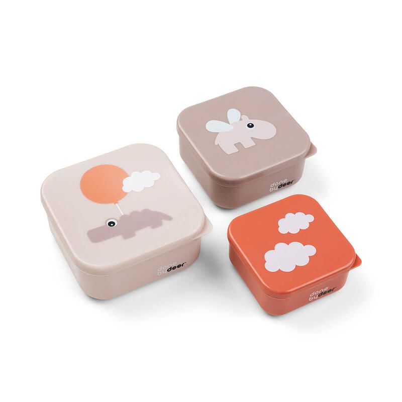 Boite Gouter Happy Clouds X3 Rose - done by deer