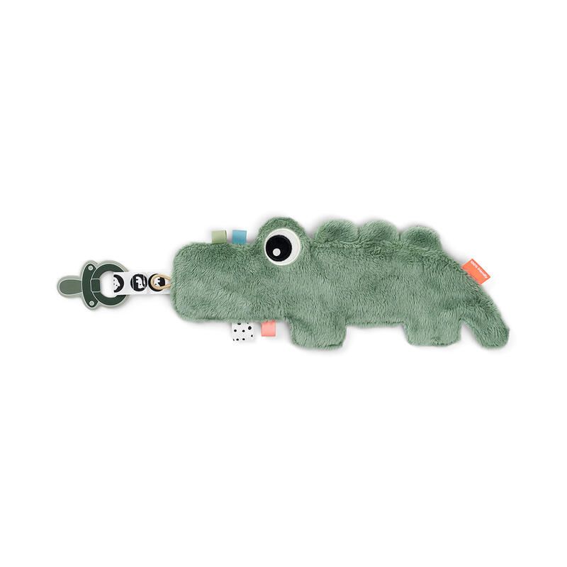 Doudou Attache-sucette Croco Vert - done by deer