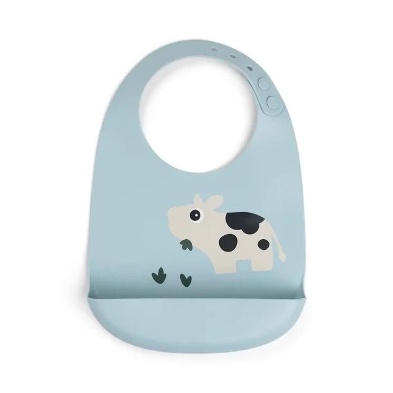 Bavoir Silicone Dotti Bleu - done by deer