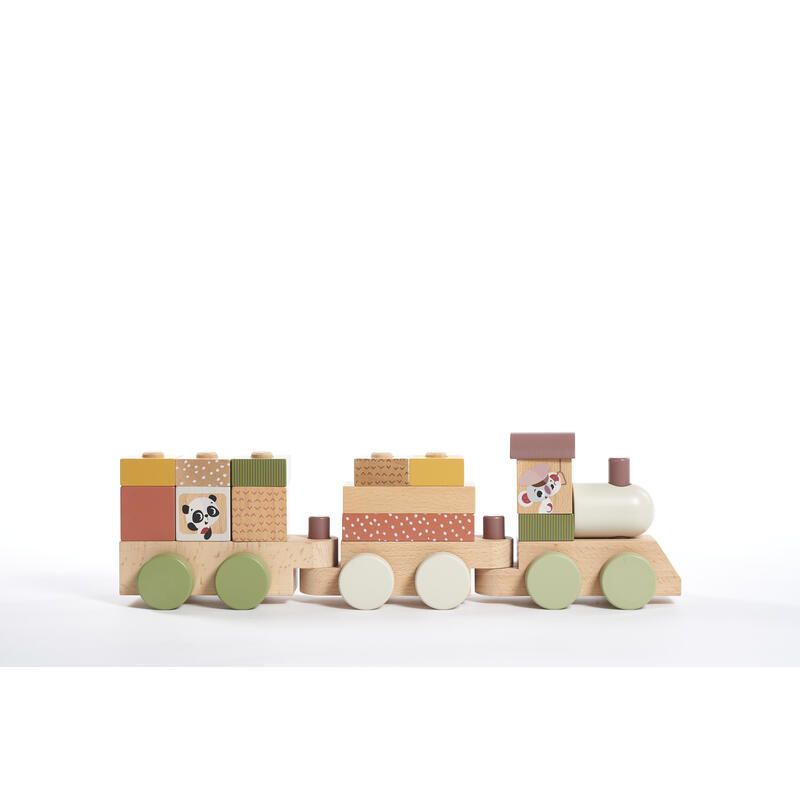 Wooden Stacking Train - Boho Chic - tiny love