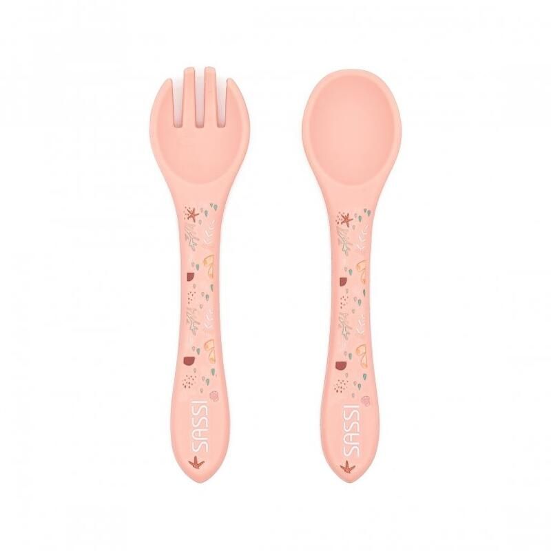 Couverts en silicone Slurpy la pieuvre Rose - sassi
