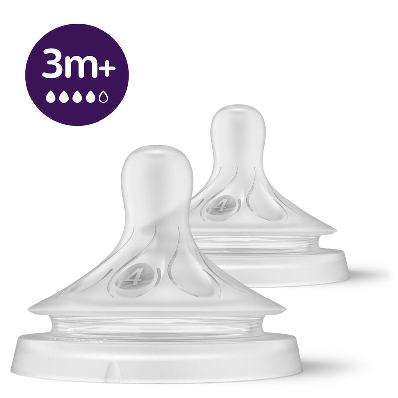 Tetines Natural X2 3m+ Debit 4 - avent