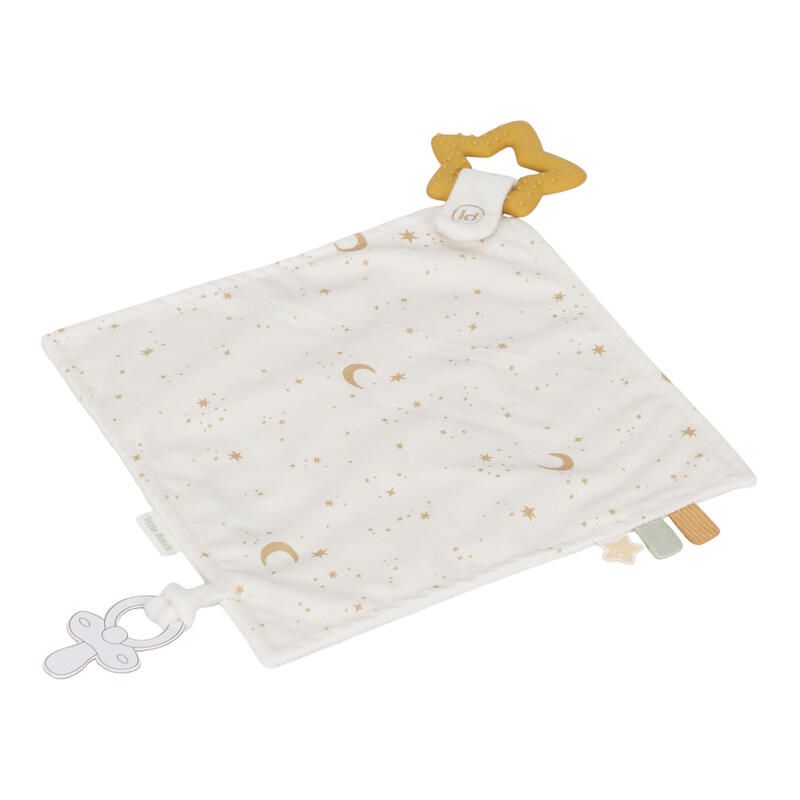 Doudou Avec Jouet De Dentition Newborn Natural - little dutch