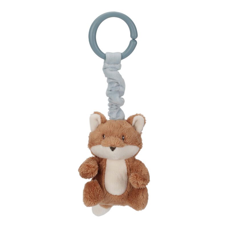 Peluche Vibrante Renard Forest Friends Marron Bleu Beige - little dutch