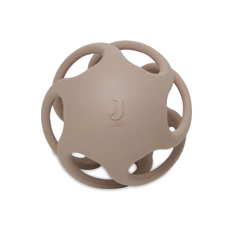 Anneau De Dentition Balle Silicone Basics Biscuit - jollein
