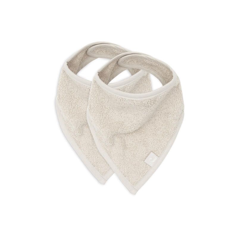 Bavoir Bandana Eponge X2 Basics Nougat - jollein