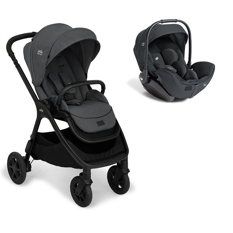 Poussette Duo Finiti + Siège auto i-Level Pro Ebony - joie