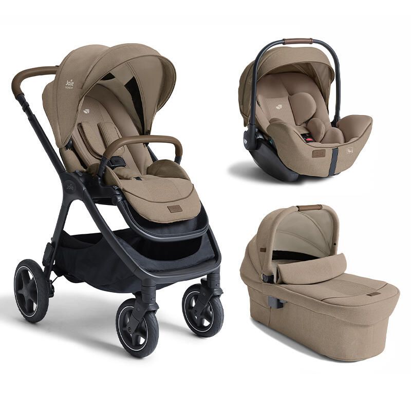 Poussette Trio Finiti + Siège auto i-Level Pro + Nacelle Ramble XL V2 Sandstone - joie