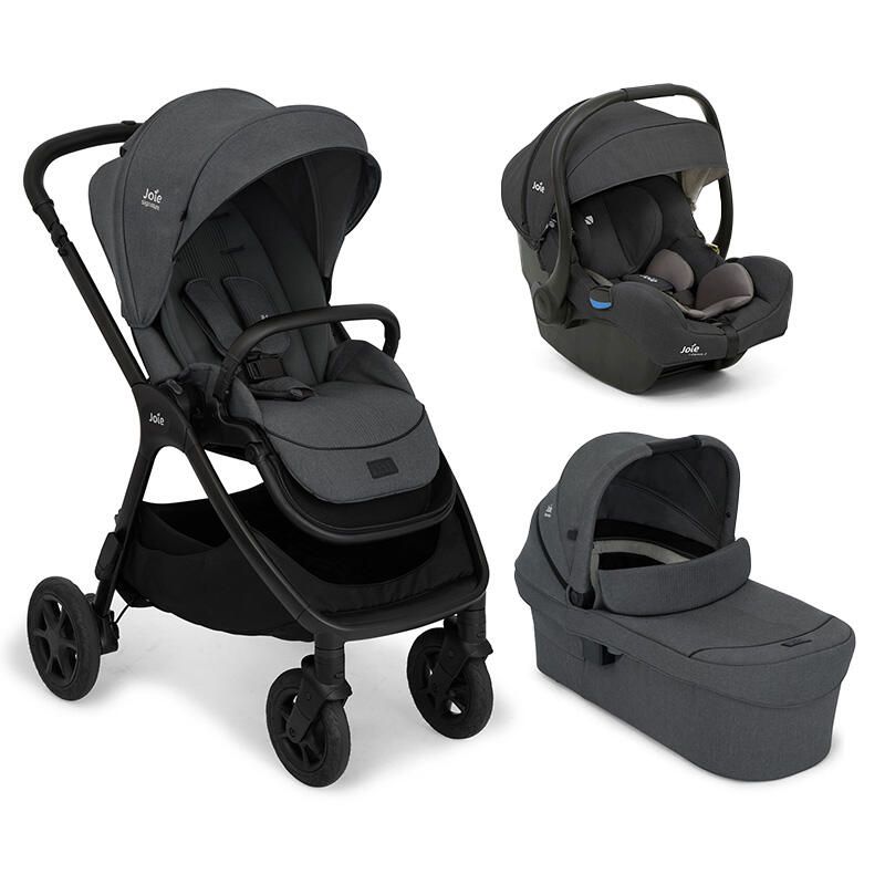 Poussette Trio Finiti + Siège auto i-Gemm 3 + Nacelle Ramble XL V2  Ebony - joie