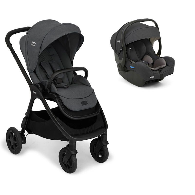 Poussette Duo Finiti + Siège auto i-Gemm 3 Ebony - joie