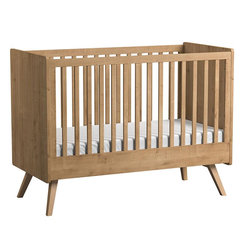 Lit bébé évolutif 70x140cm Vintage Chêne - vox