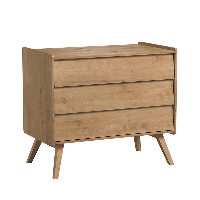Commode 3 tiroirs Vintage Chêne - vox
