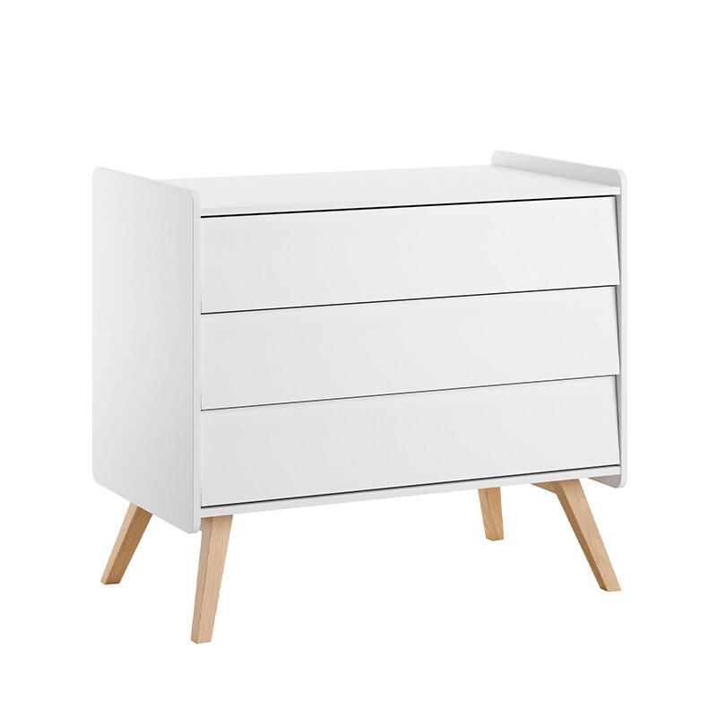 Commode 3 tiroirs Vintage Blanc - vox
