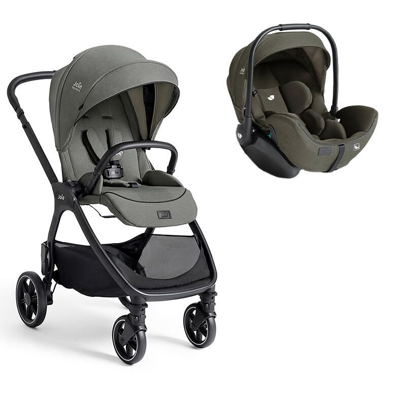 Poussette Duo Valora + Siège auto i-Level Pro Evergreen - joie