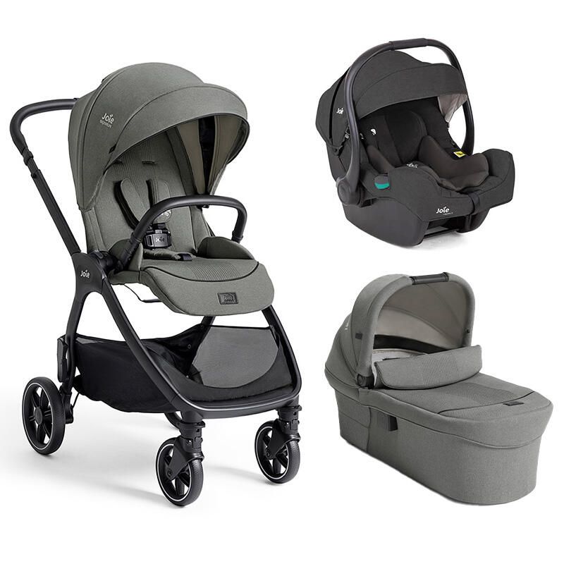 Poussette Trio Valora + Siège auto i-Gemm 3 + Nacelle Ramble XL V2 Evergreen - joie