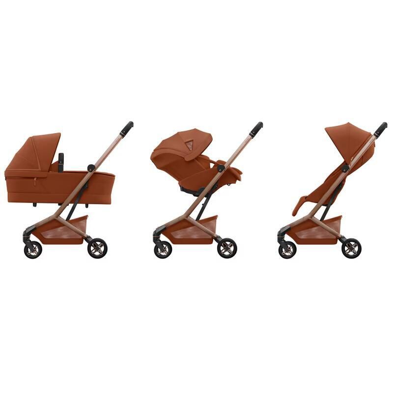 Poussette Trio Fame Cabin + Siège auto Coral Slide Pro + Nacelle Cabin Cot Copper Terra - maxi cosi