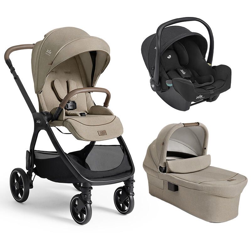 Poussette Trio Valora + Siège auto i-Snug 2 + Nacelle Ramble XL V2 Sandstone - joie
