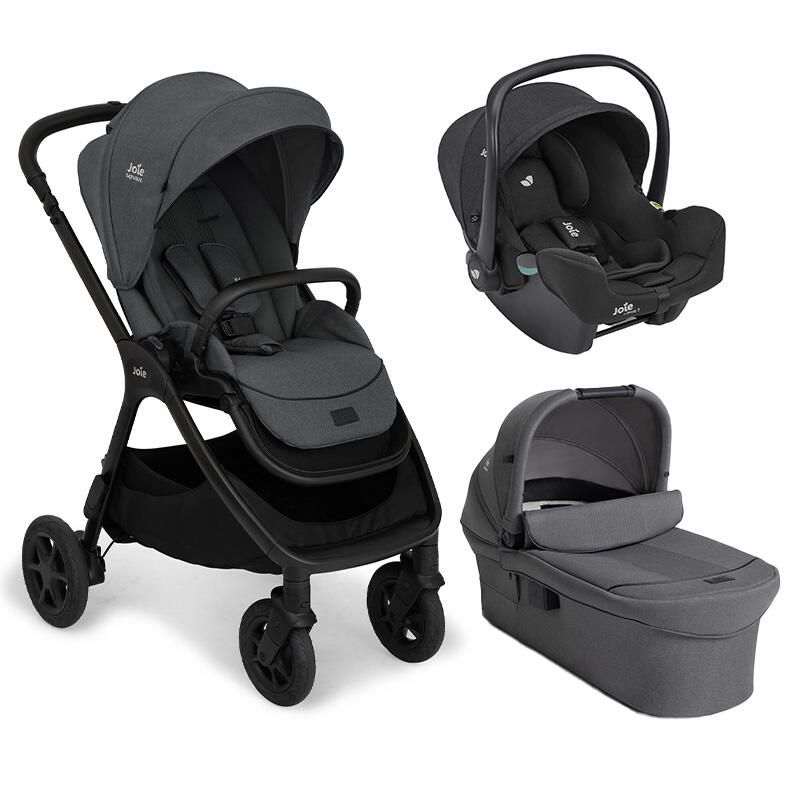 Poussette Trio Finiti + Siège auto i-Snug 2 + Nacelle Ramble XL V2 Ebony - joie