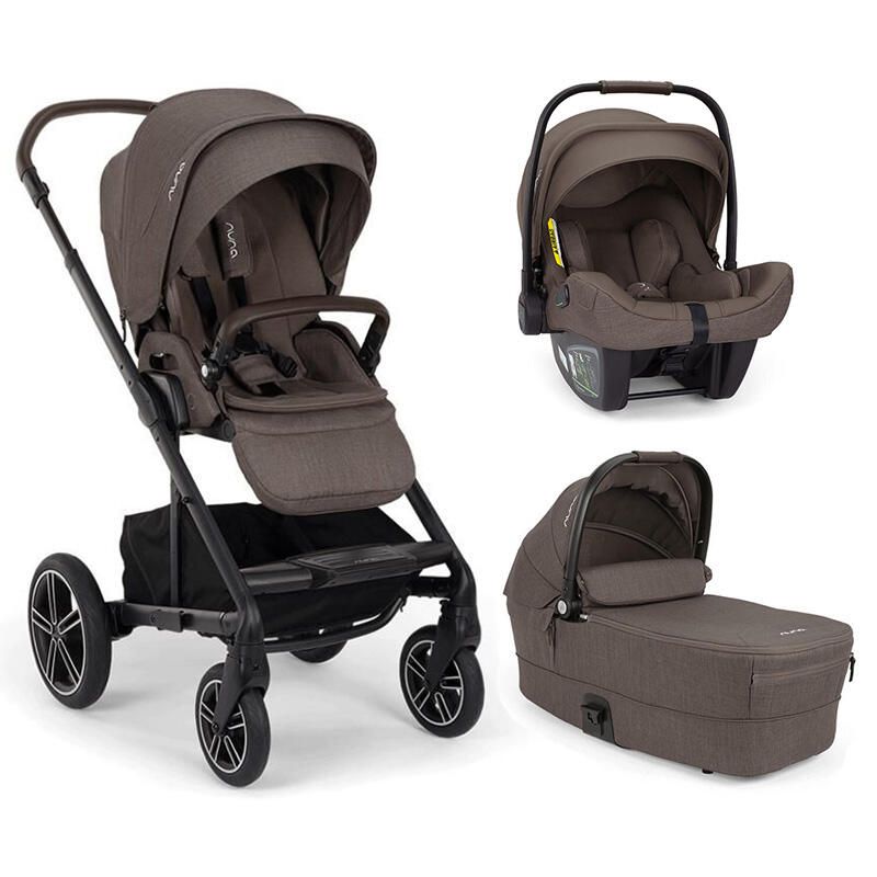Poussette Trio Mixx Next + Siège auto Pipa Next + Nacelle Mixx Next Chestnut - nuna