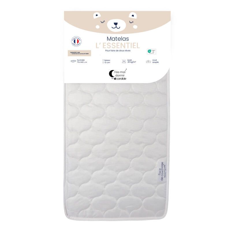Matelas 70x140cm L'Essentiel Ecru - fee moi dormir