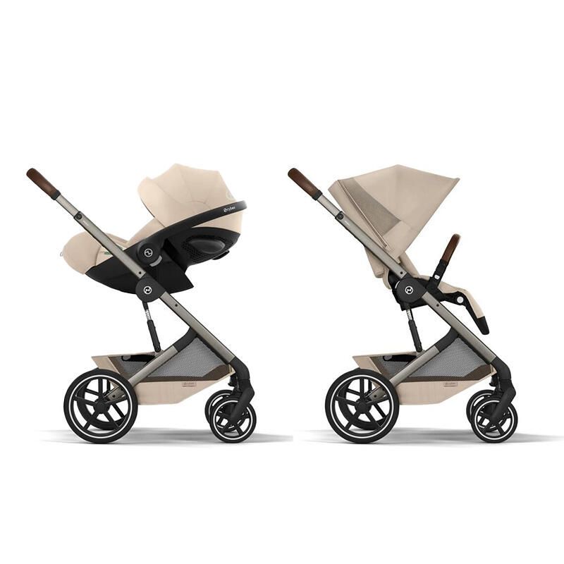Poussette Duo Balios S Lux 4 + Siège auto Cloud G3 Comfort Almond Beige - cybex