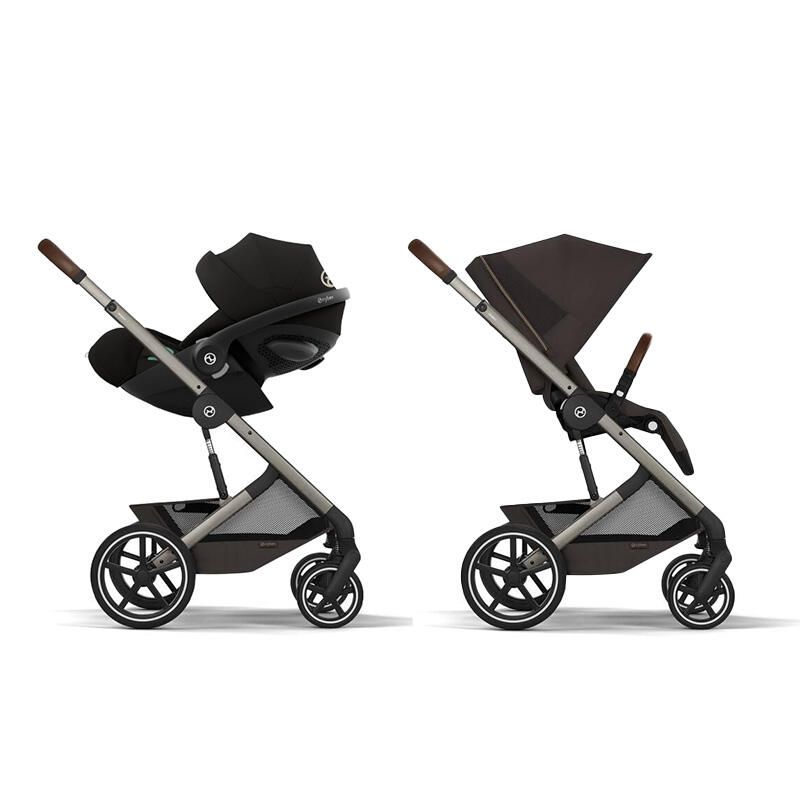 Poussette Duo Balios S Lux 4 + Siège auto Cloud G3 Comfort Chocolate Brown - cybex