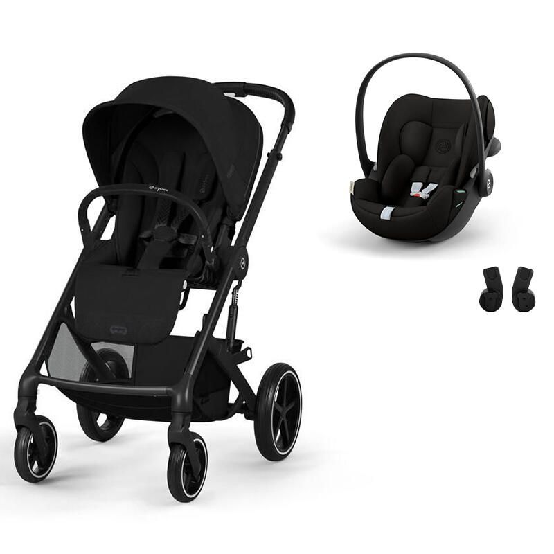Poussette Duo Balios S Lux 4 + Siège auto Cloud G3 Comfort Moon Black - cybex