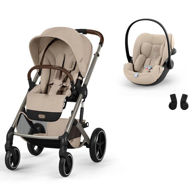 Poussette Duo Balios S Lux 4 + Siège auto Cloud G3 Plus Almond Beige - cybex