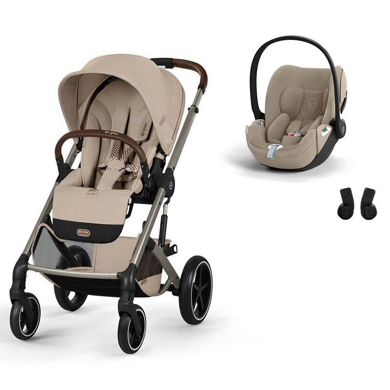 Poussette Duo Balios S Lux 4 + Siège auto Cloud T Plus Almond Beige - cybex