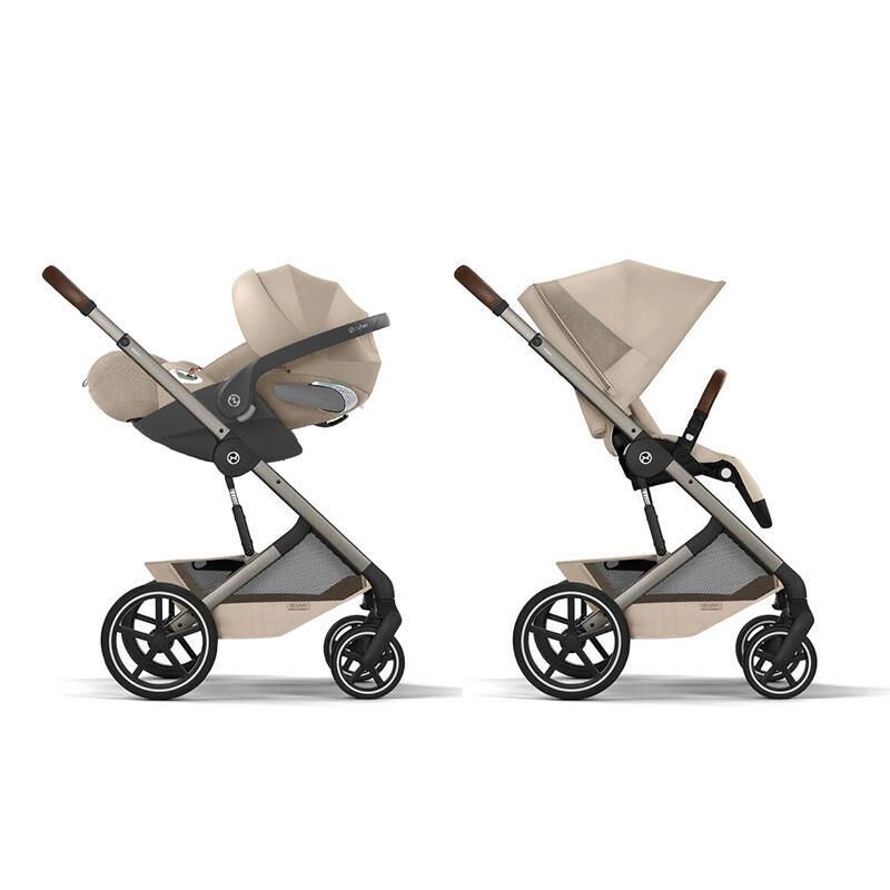 Poussette Duo Balios S Lux 4 + Siège auto Cloud T Plus Almond Beige - cybex