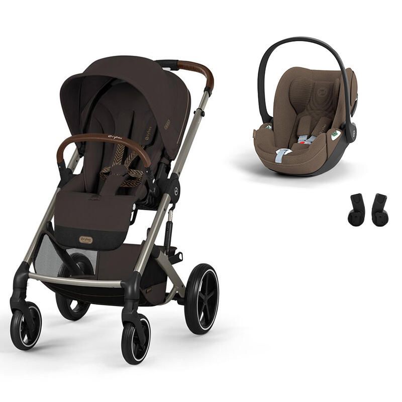 Poussette Duo Balios S Lux 4 + Siège auto Cloud T Plus Chocolate Brown - cybex