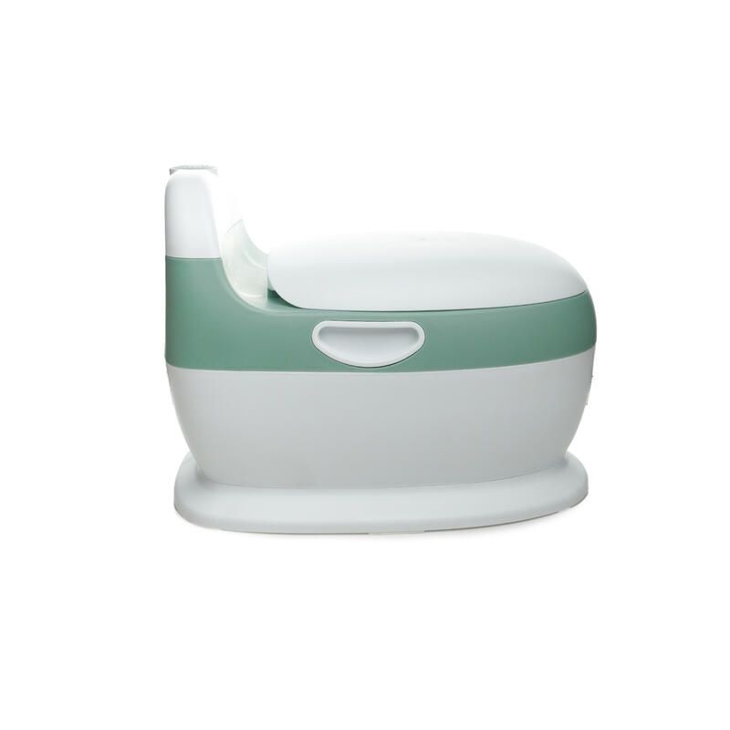 Mini Toilettes Avec Bruit De Chasse Deau Vert Sauge - thermobaby