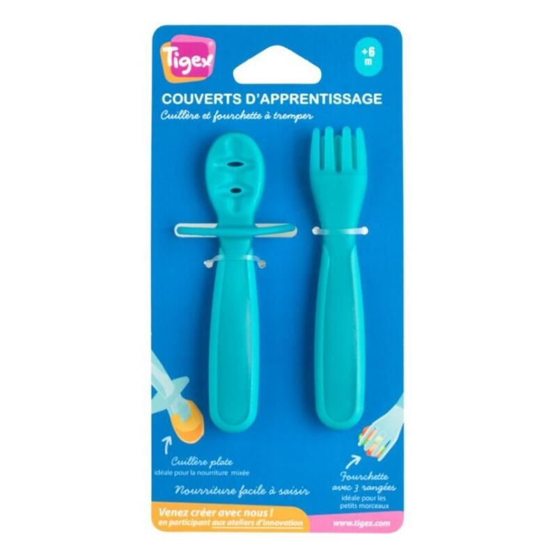 Couverts Dapprentissage X2 Panache Multicolore - nuk