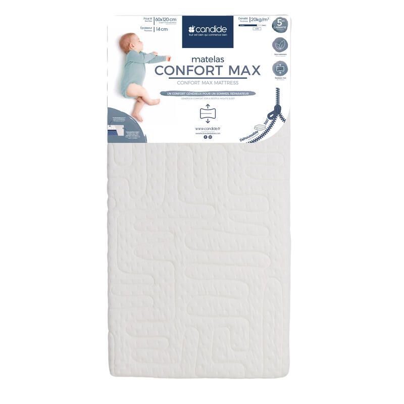 Matelas Confort Max 14cm 60x120cm - candide
