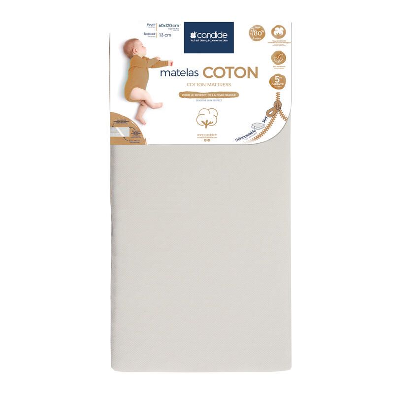 Matelas Coton 60x120cm - candide