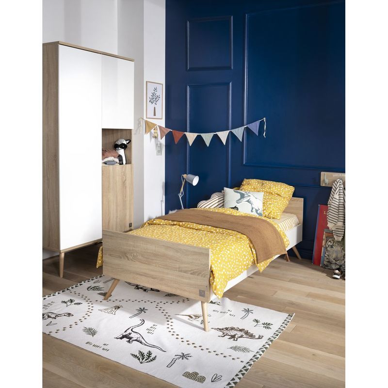 Lit junior 90x190cm Seventies Bois Blanc - sauthon