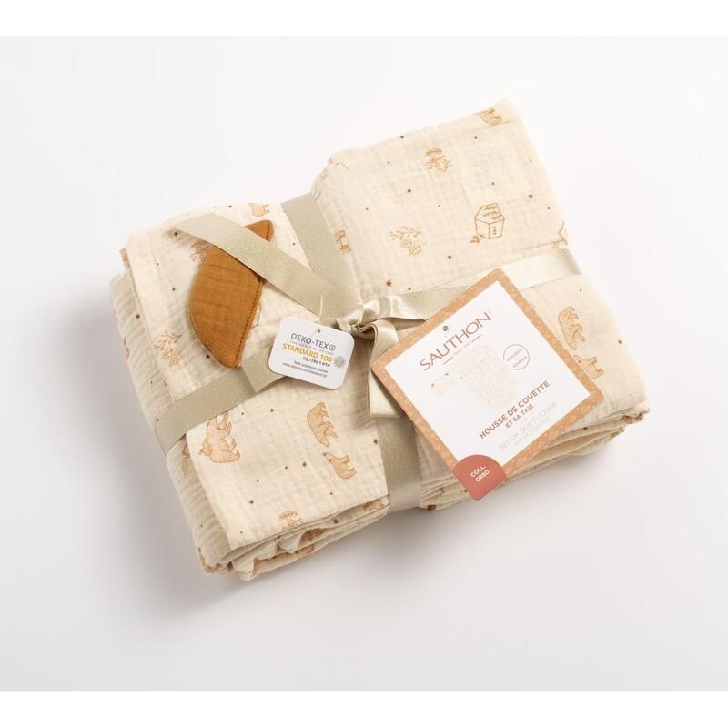Housse De Couette Et Taie Orsino 100x140cm - sauthon baby deco