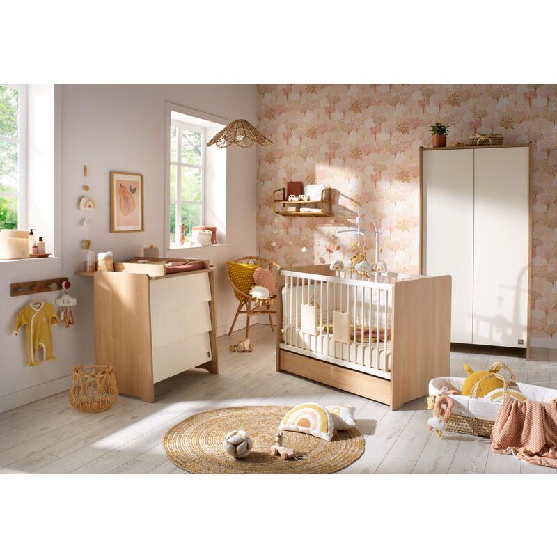 Lit bébé 120x60 Vanille - sauthon