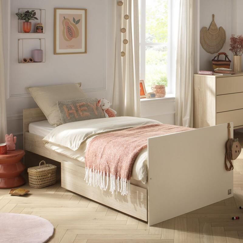 Tiroir pour lit bébé 60x120cm évolutif en 90x190cm Mélinée - sauthon