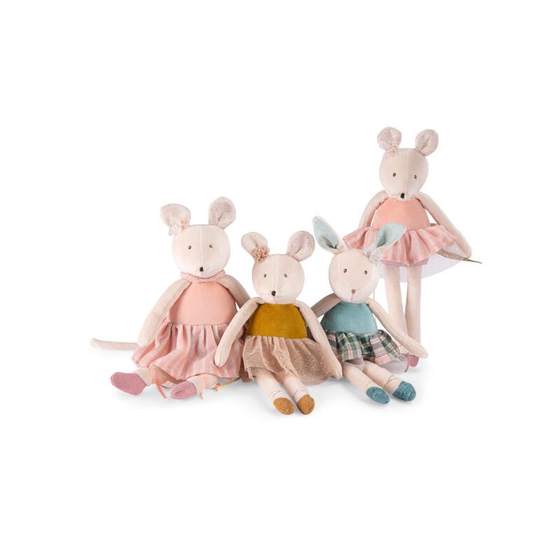 Petite Souris Rose La Petite Ecole De Danse Rose/Crme Moulin Roty La Petite Cole De Danse - moulin roty