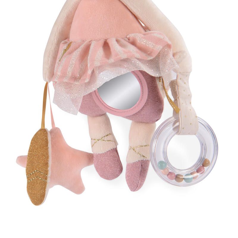 Souris Dactivites A Suspendre La Petite Ecole De Danse Rose/Crme Moulin Roty La Petite Cole De Danse - moulin roty