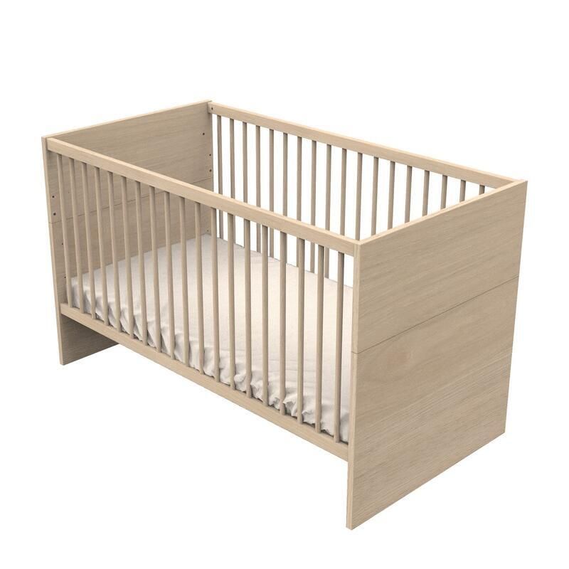 Chambre Trio Tokyo Terracotta Lit bébé évolutif 70x140cm + Commode + Armoire - sauthon