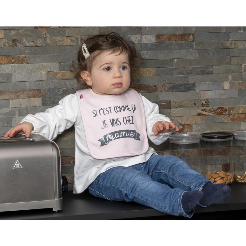 Bavoir Si Cest Comme Ca Je Vais Chez Mamie - bb&co