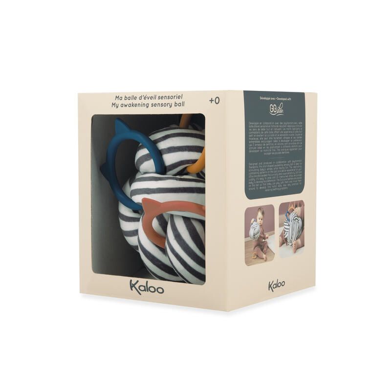 Ma balle d'éveil Sensoriel Gris - kaloo